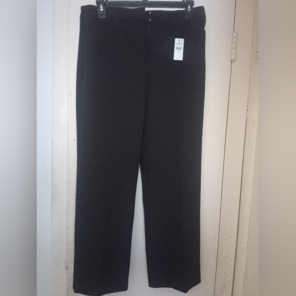 EXPRESS Editor Mid Rise Slim Trouser Pant| BLACK 12R